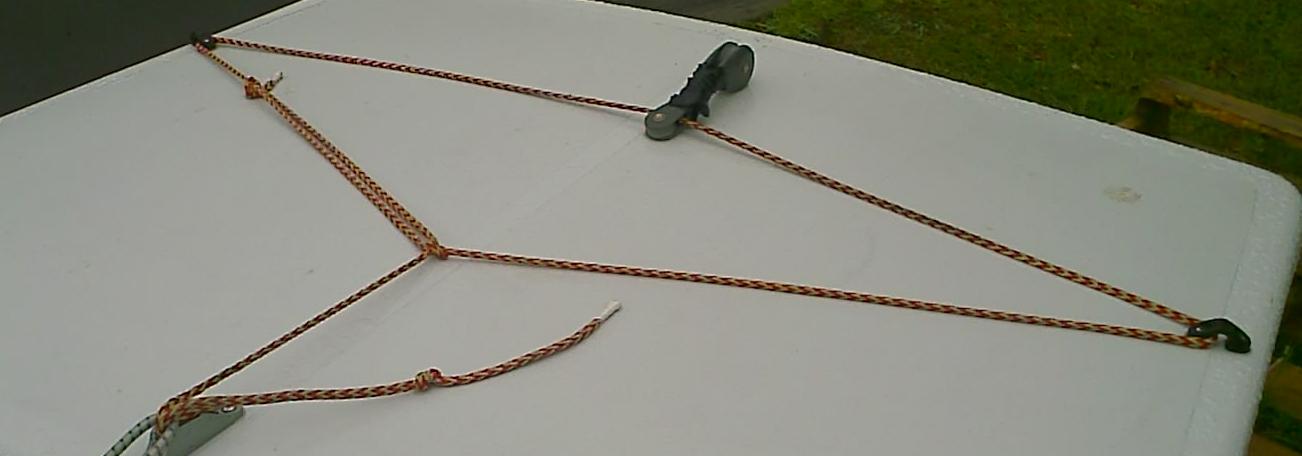 ROPPV6FFRD - 6mm 50/50 Vectran -Red. 3.5m of this is great for